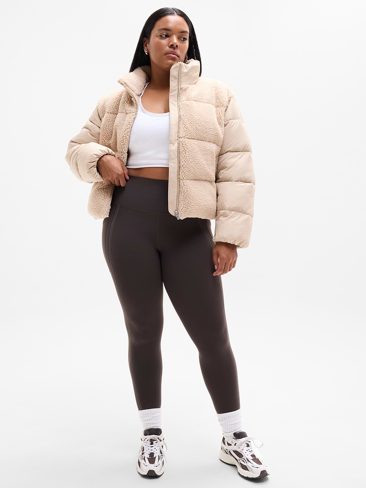 Image 5 of 6, Halo Hybrid Puffer Jacket