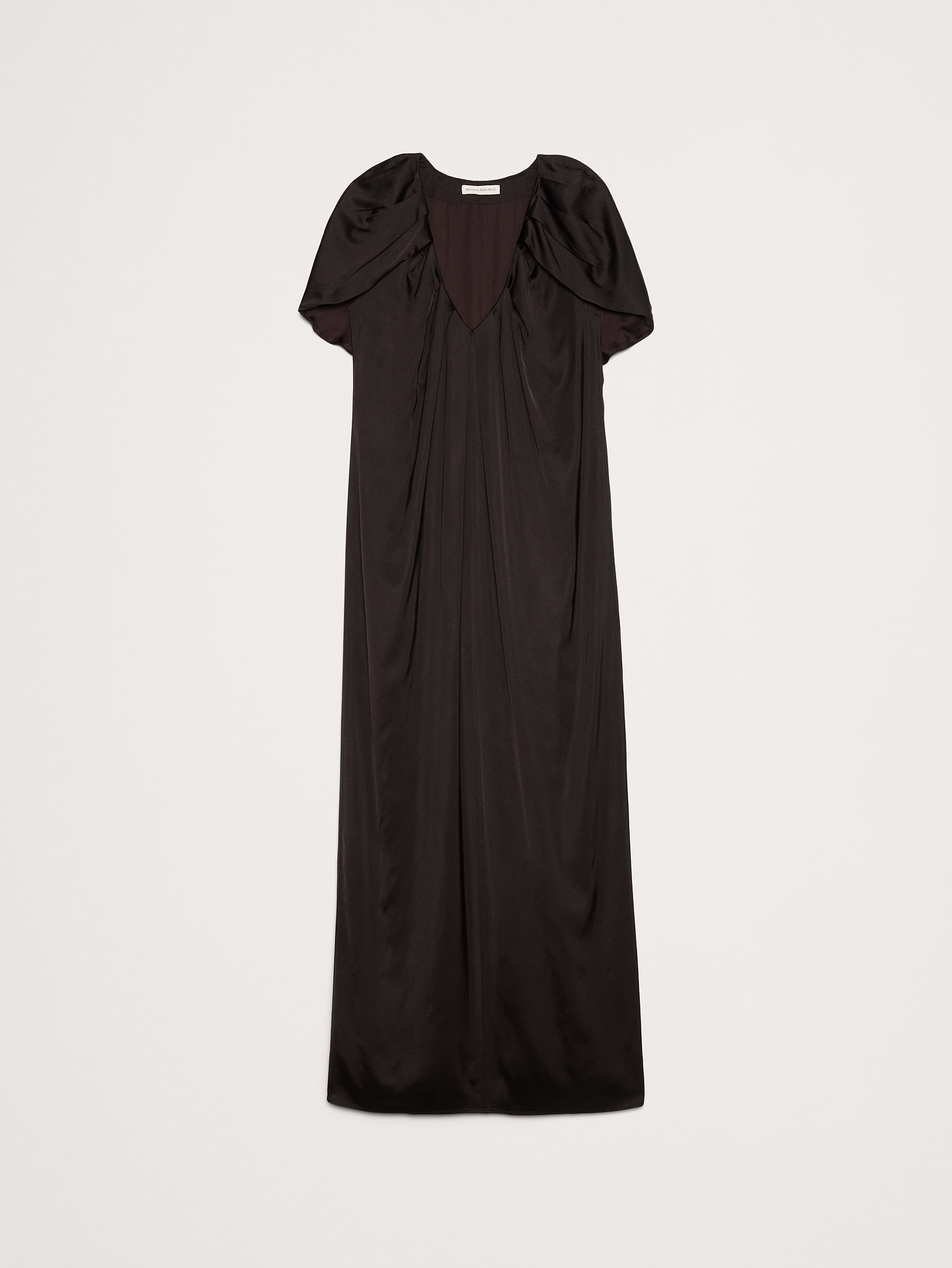 Image number 4 showing, Stretch-Satin Cape Maxi Dress