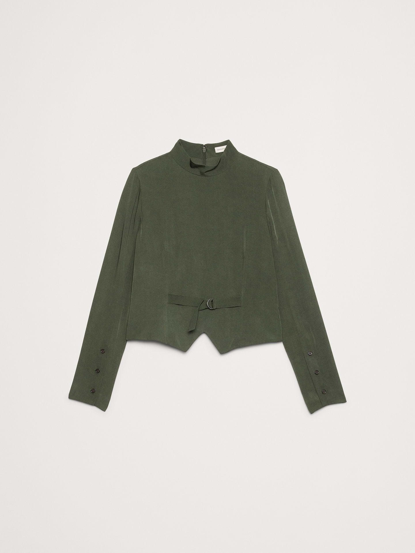 Image number 5 showing, Drapey Mock-Neck Top