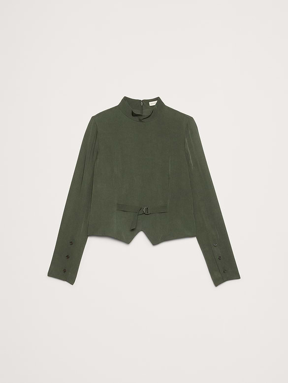 Drapey Mock-Neck Top