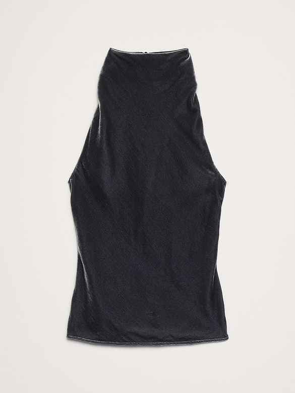 Velvet Halter Top