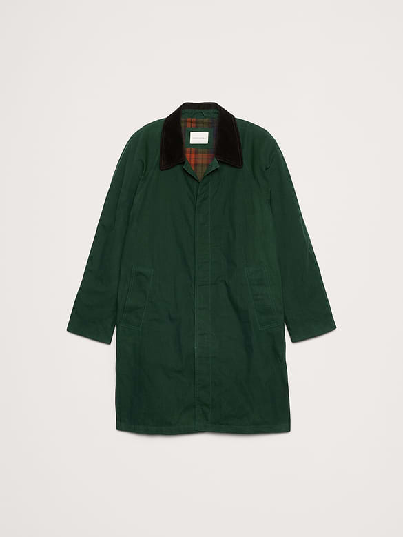 Water-Resistant Mac Coat