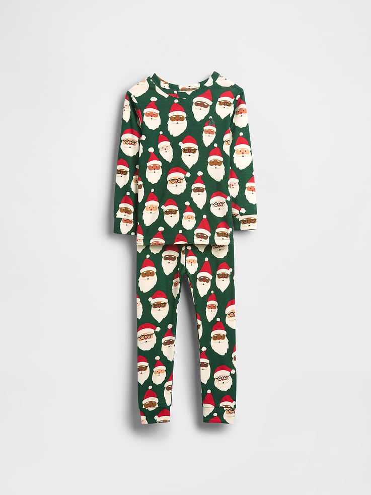 Image 5 of 5, Kids & Baby Organic Brushed Cotton Holiday PJ Set