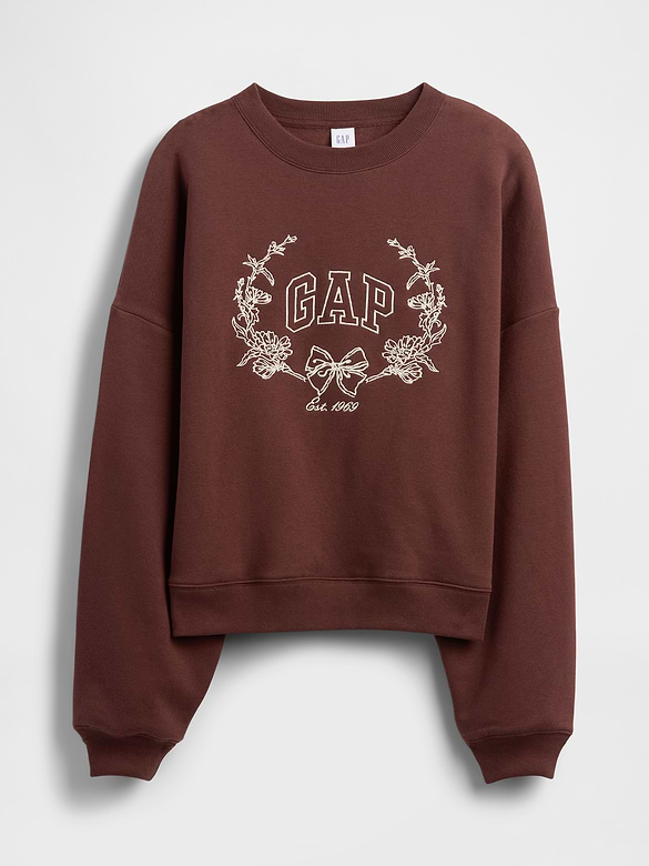 Relaxed Wedge Gap Logo Sweatshirt