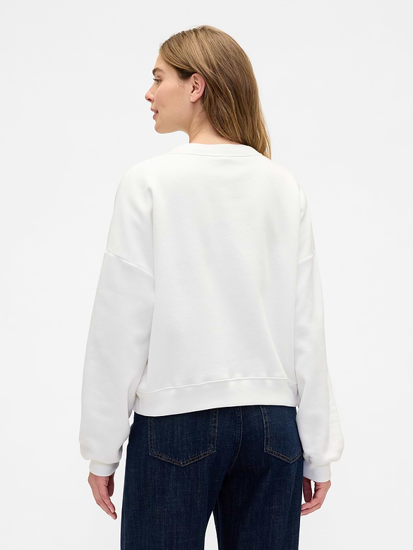 Relaxed Wedge Gap Logo Sweatshirt