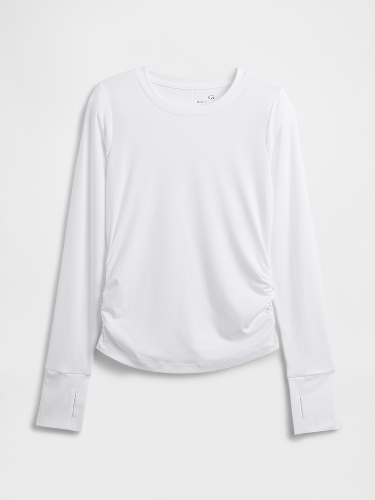 Image number 5 showing, GapFit Brushed Jersey Ruched T-Shirt