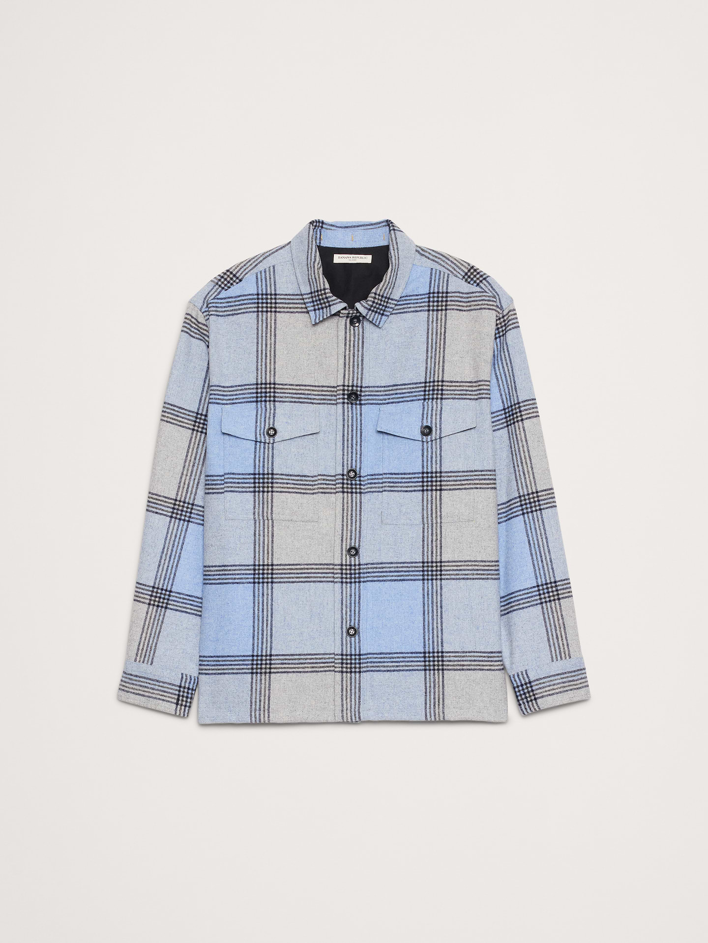 Image number 4 showing, Relaxed-Fit Plaid Wool-Blend Overshirt
