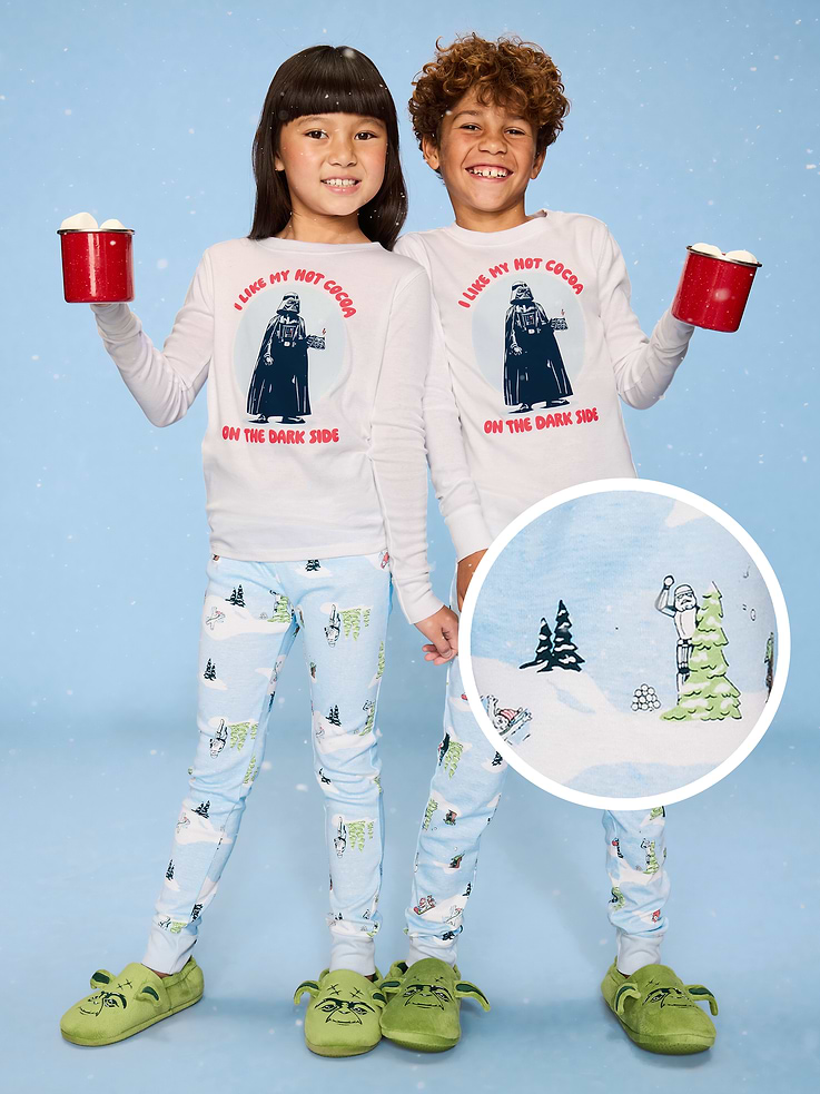 Image number 1 showing, Old Navy x Star Wars Gender-Neutral Snug-Fit Graphic Pajama Set for Kids