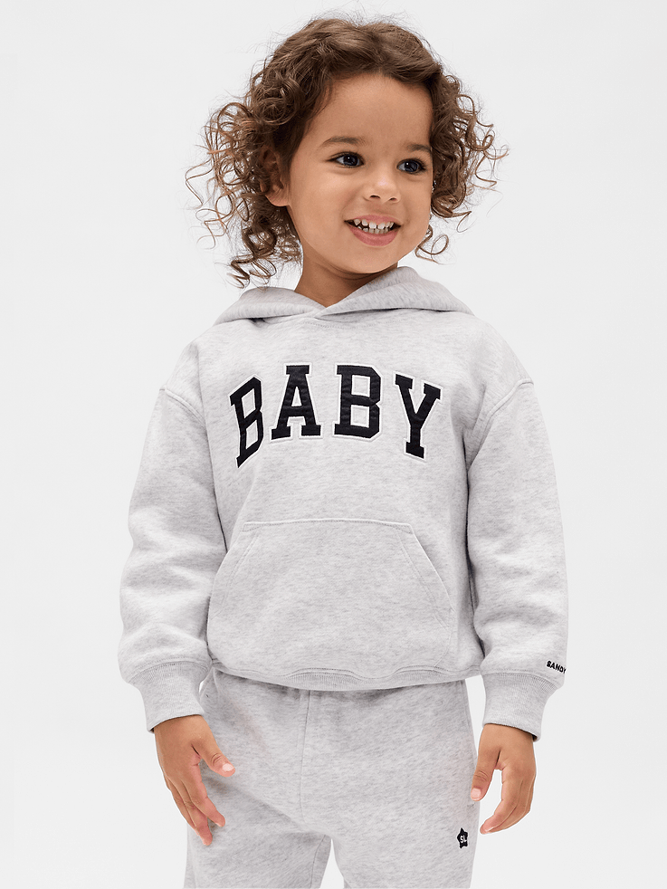 Image number 1 showing, Gap × Sandy Liang Baby & Toddler VintageSoft Logo Hoodie
