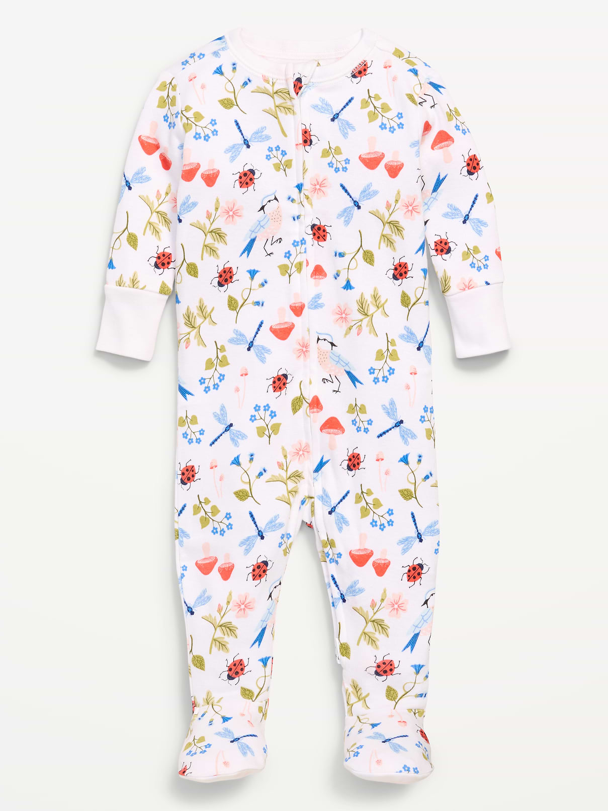 Image number 1 showing, Old Navy x Lovevery Snug-Fit 2-Way-Zip Sleep & Play Footed One-Piece for Baby