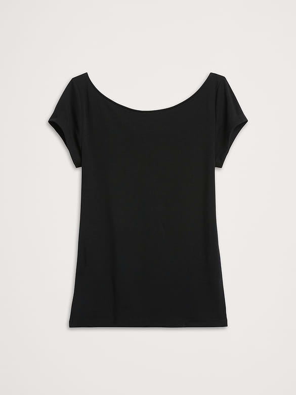 Refined Scoop-Neck T-Shirt