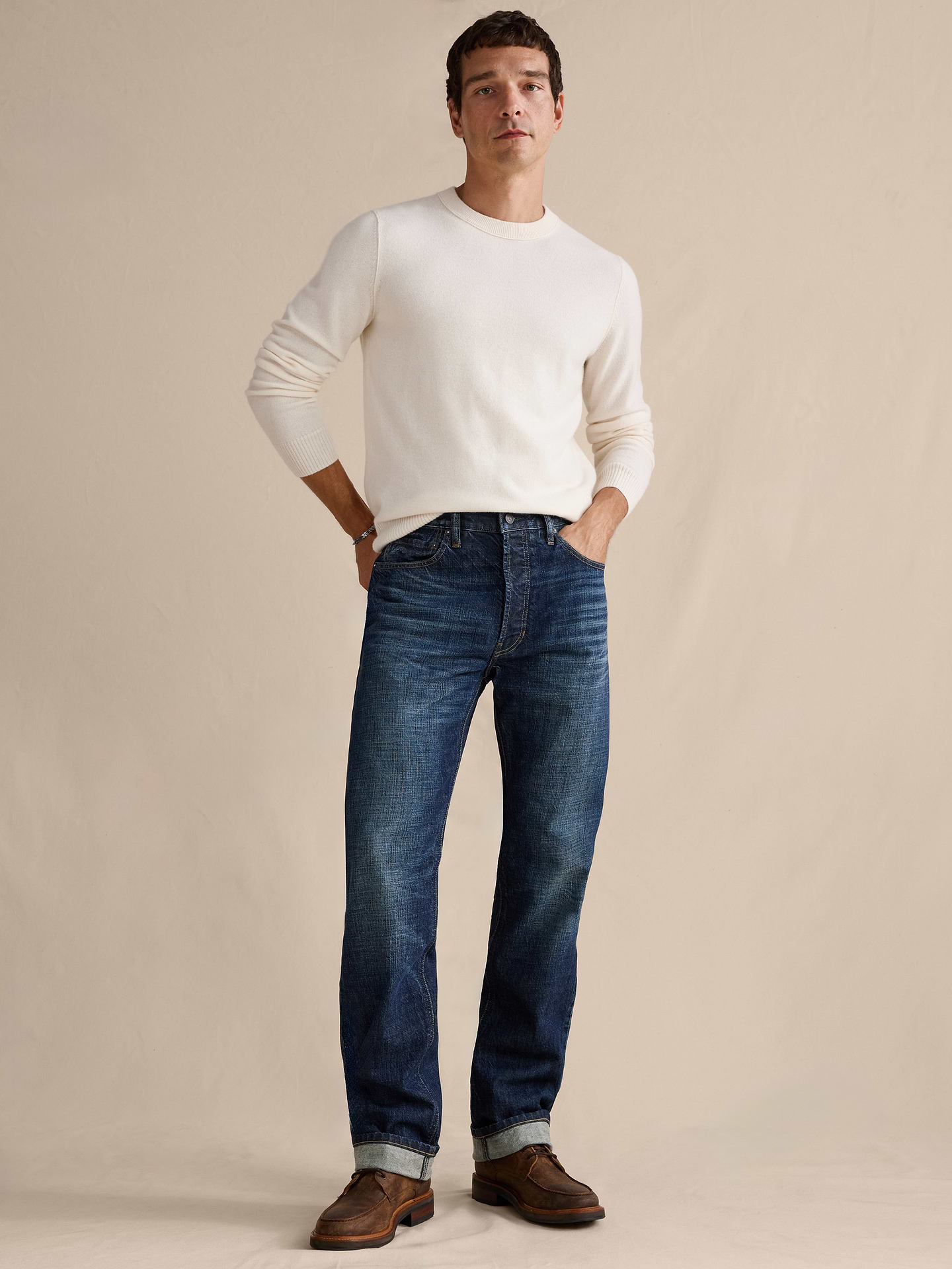 Image number 1 showing, Straight Selvedge Jean