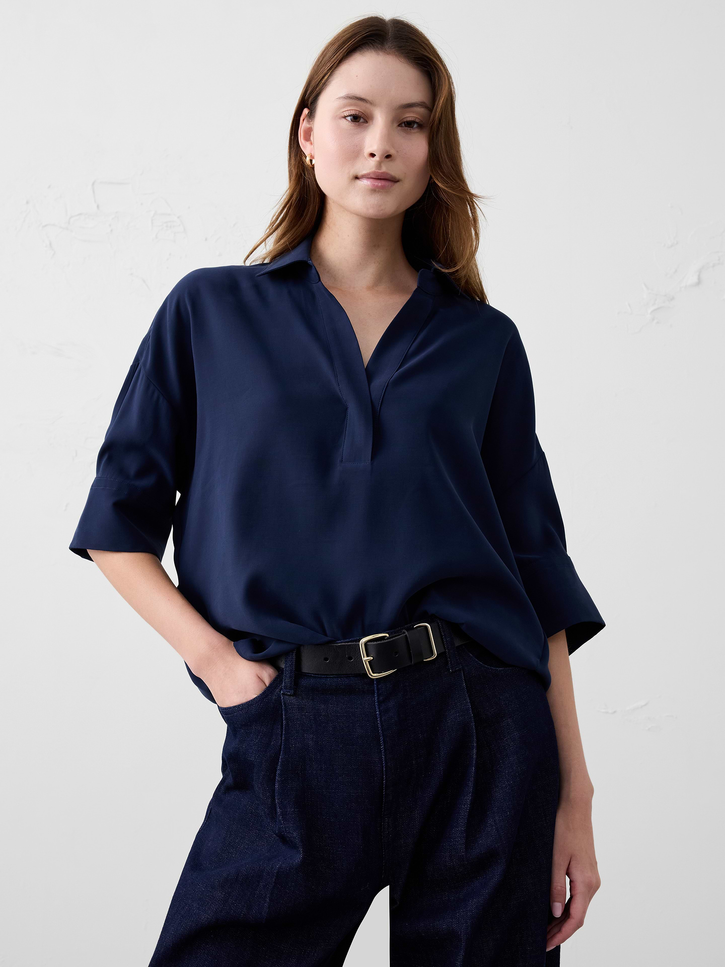Image 3 of 4, Drapey Oversized Top
