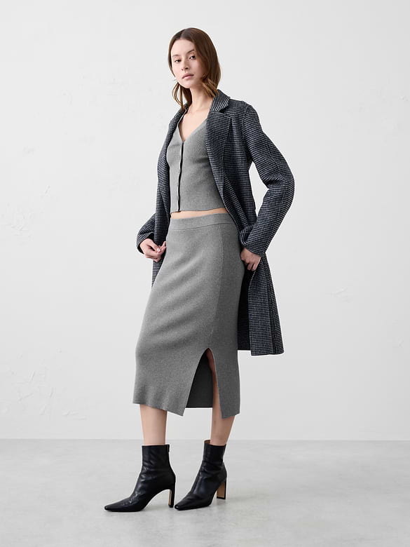 Twinkle Midi Sweater Skirt