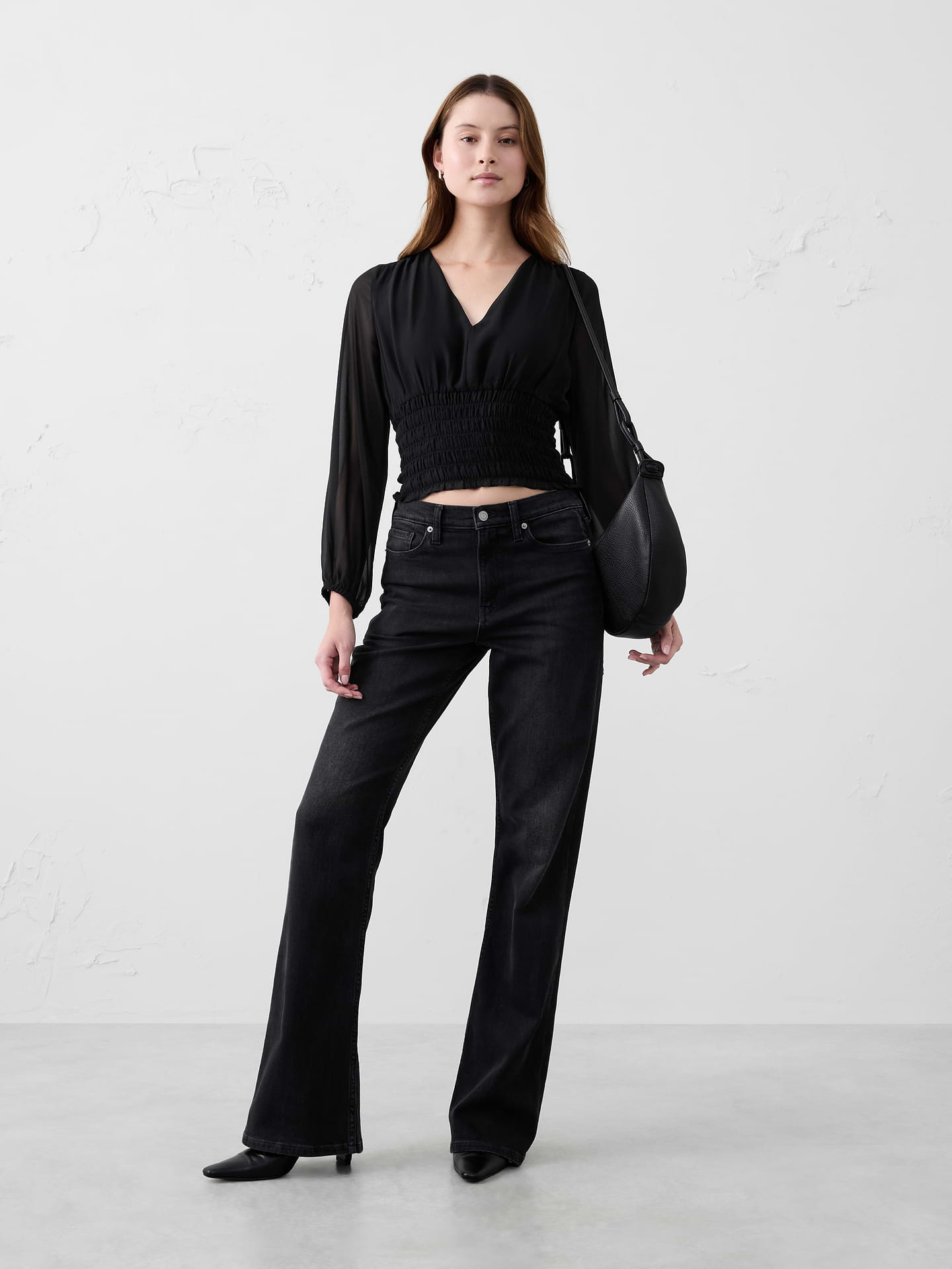Image number 1 showing, Ruched V-Neck Top