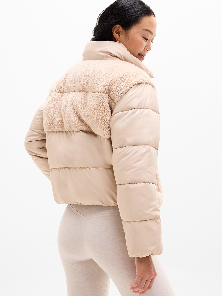 Image 3 of 6, Halo Hybrid Puffer Jacket