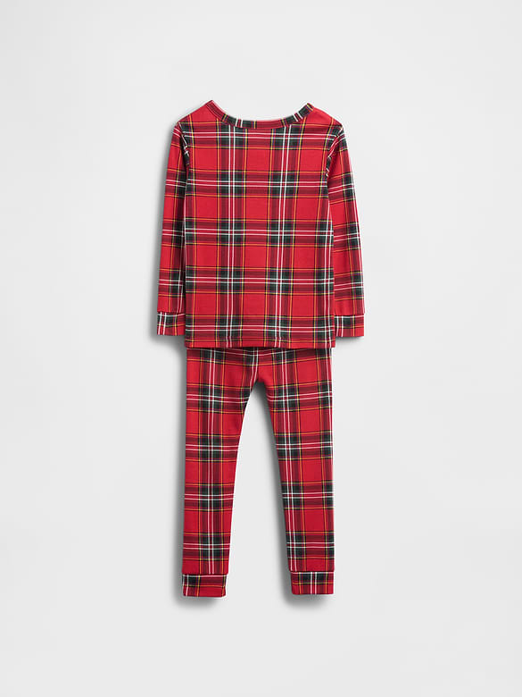 Kids & Baby Organic Brushed Cotton Holiday PJ Set