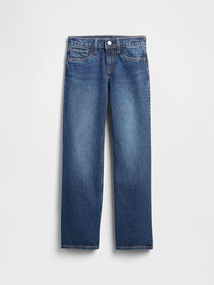 Image number 2 showing, Kids Low Rise Relaxed Straight Jeans