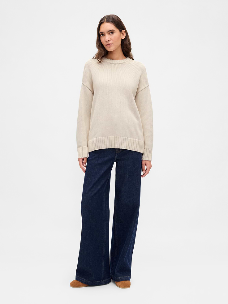 Image number 2 showing, 100% Cotton Oversized Sweater
