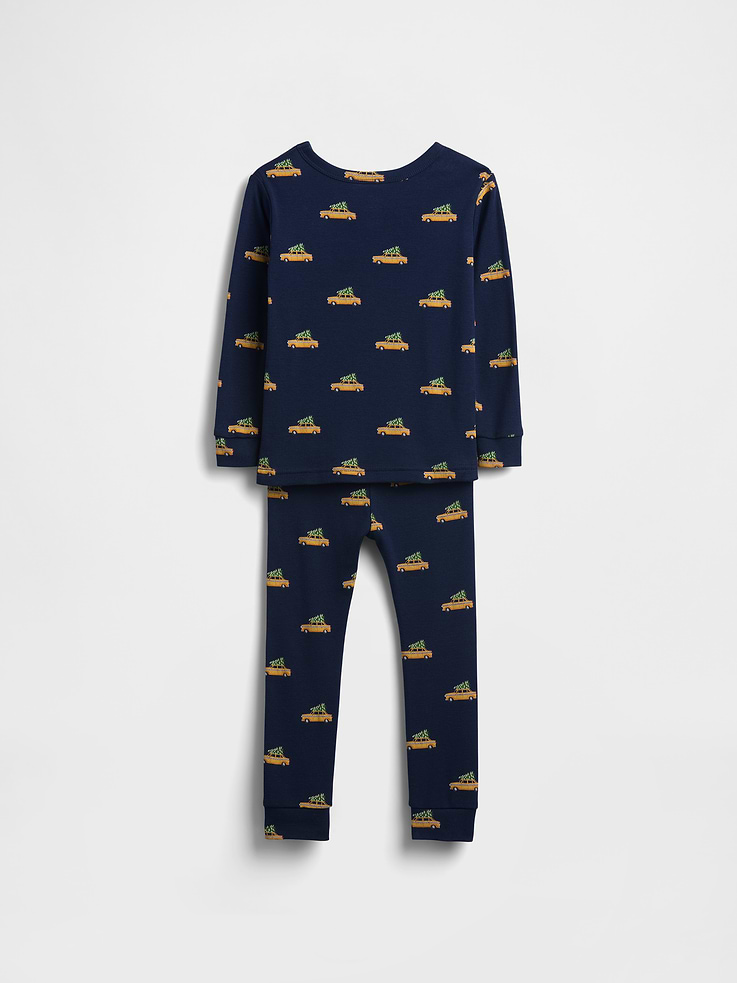Image number 2 showing, Kids & Baby Organic Brushed Cotton Holiday PJ Set