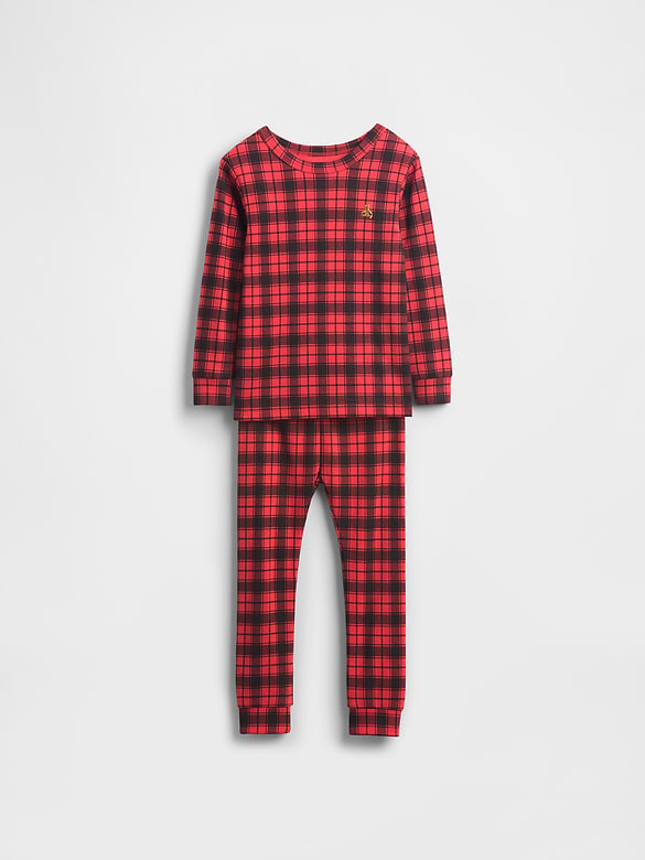 Kids & Baby Organic Brushed Cotton Holiday PJ Set