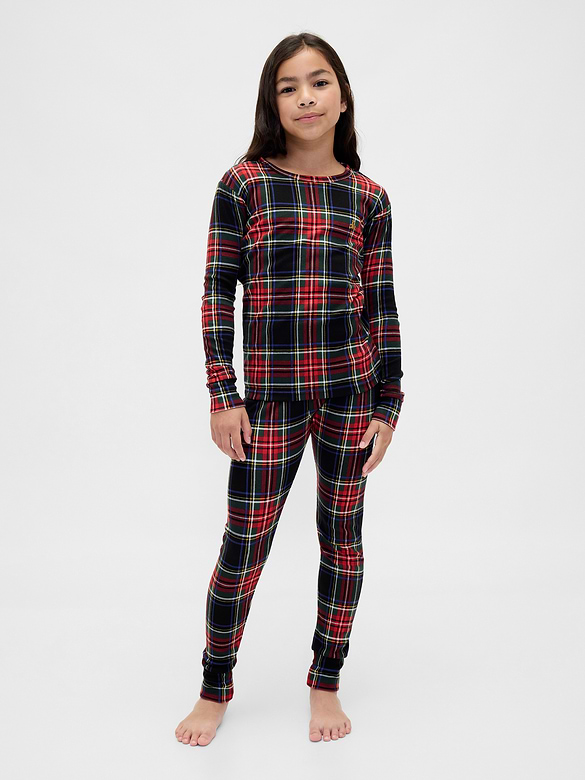 Kids & Baby Organic Brushed Cotton Holiday PJ Set