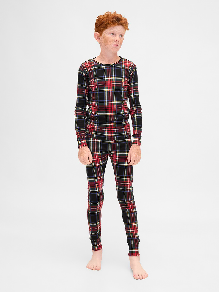 Image number 7 showing, Kids & Baby Organic Brushed Cotton Holiday PJ Set