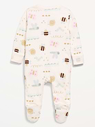 Image number 2 showing, 2-Way-Zip Sleep & Play Footed One-Piece for Baby
