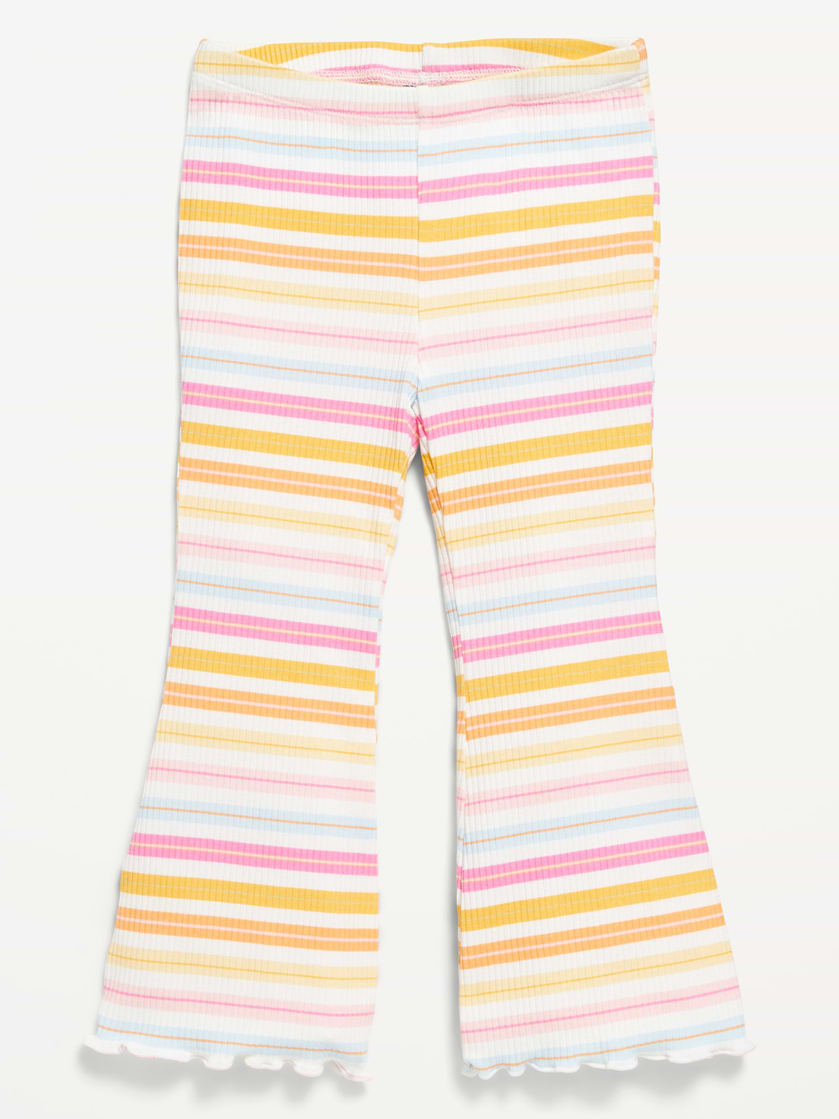 L'image numéro 1 présente Legging côtelé évasé pour toute-petite