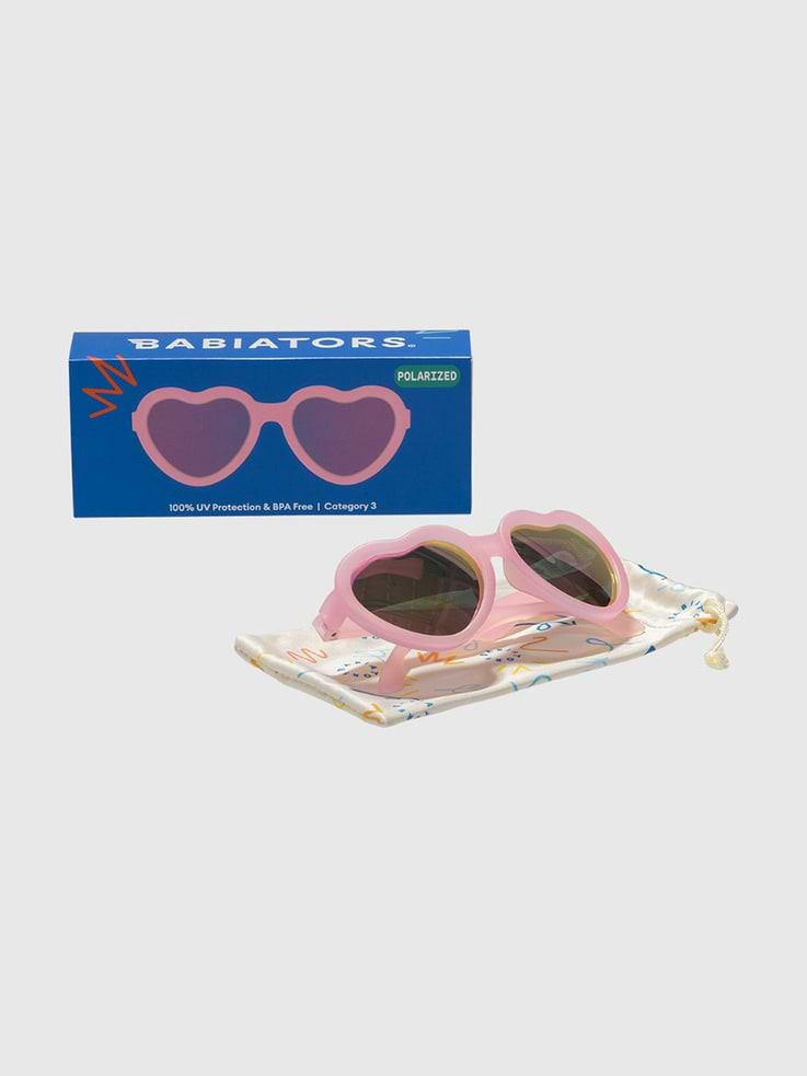 Image 3 of 4, Babiators Polarized Toddler and Kid Heart Sunglasses