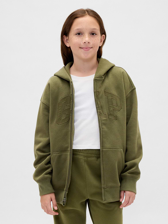 Kids VintageSoft Logo Zip Hoodie