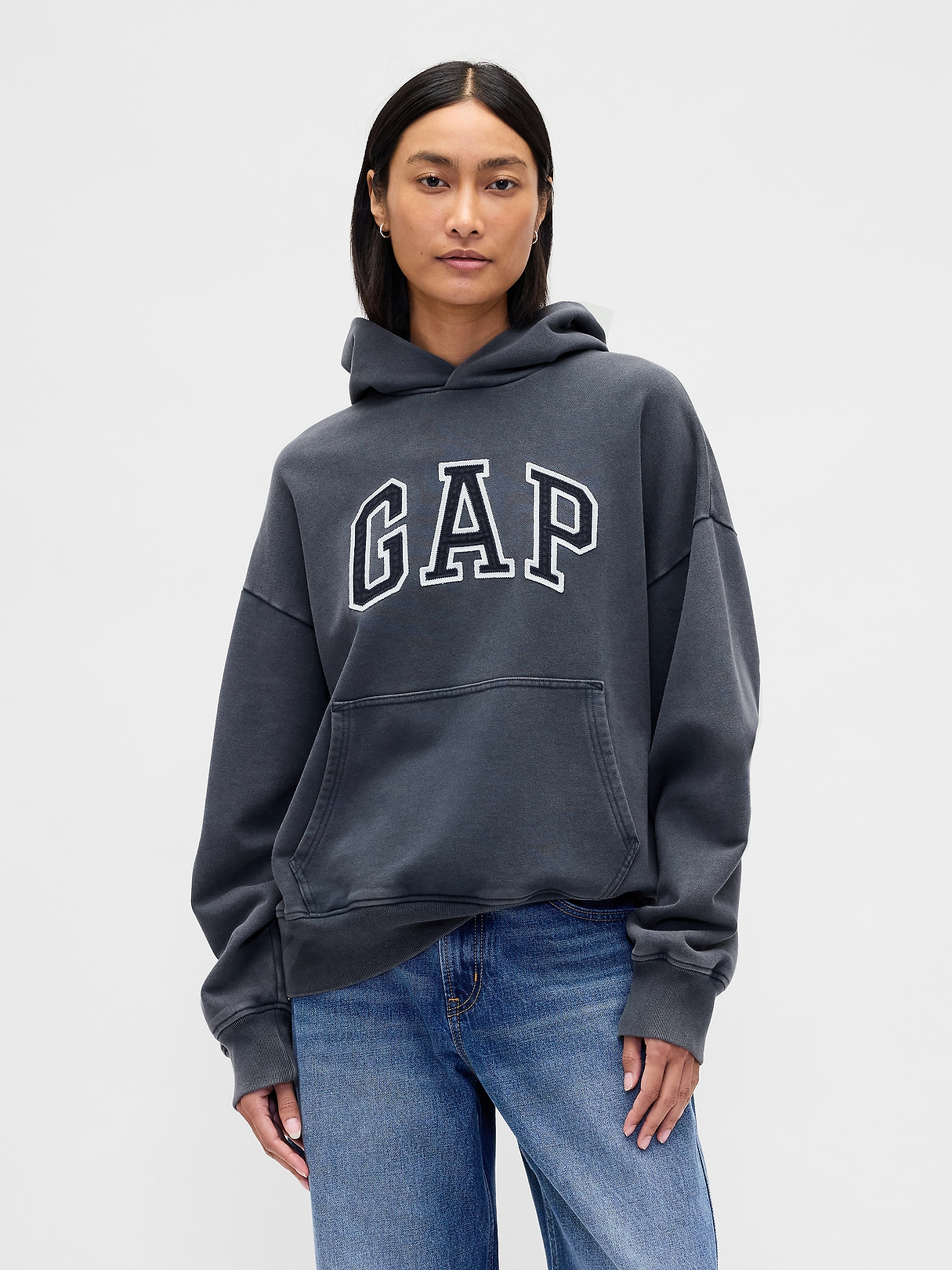 パーカー AGHLOGO HEAVY WEIGHT HOODED SWEAT Adult Heavyweight Oversized Logo Hoodie | Gap