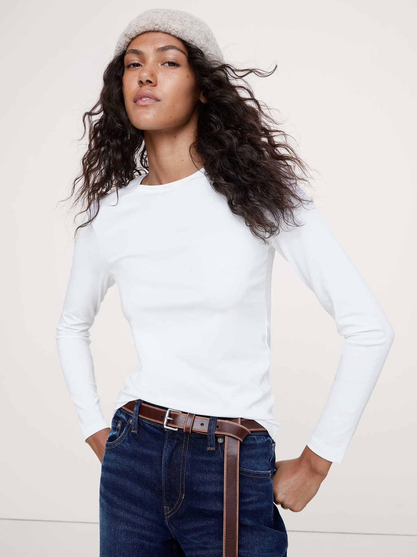 Image number 1 showing, Refined Crew-Neck T-Shirt