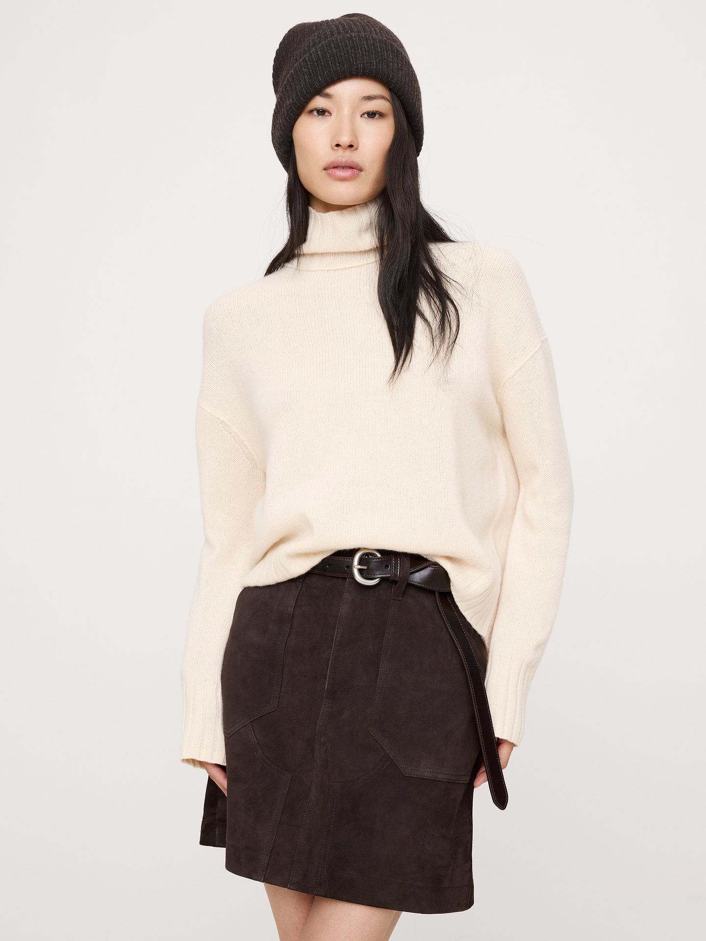 Image number 1 showing, Oversized Cashmere Turtleneck Sweater