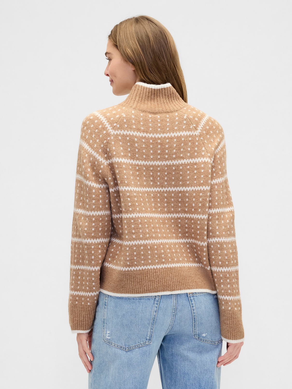 Relaxed Fair Isle Mockneck Sweater | Gap Factory