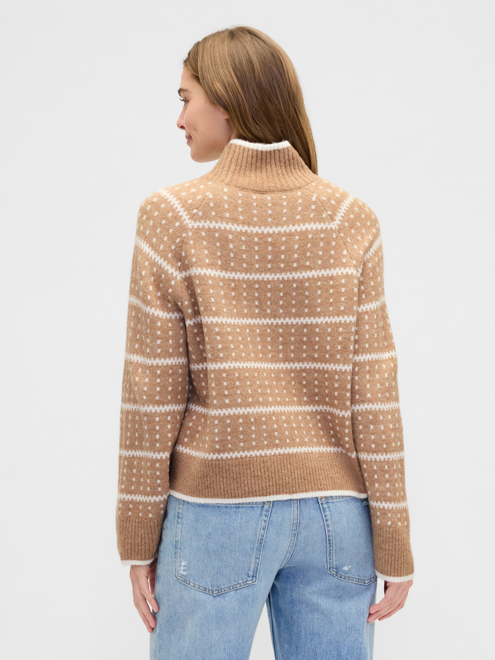 Relaxed Fair Isle Mockneck Sweater | Gap Factory
