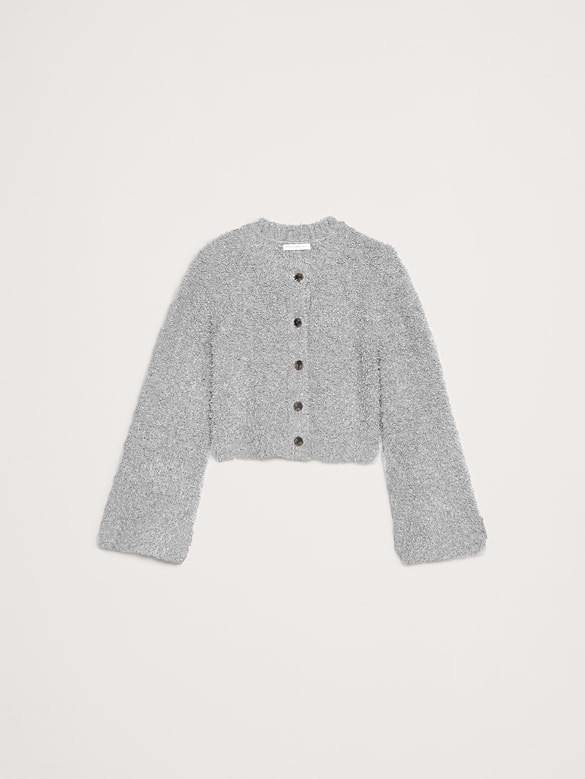 Curly Merino-Blend Cardigan