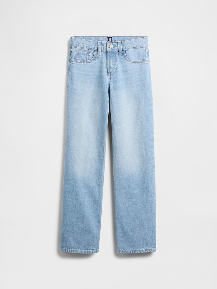 Image number 2 showing, Kids Low Rise Relaxed Straight Jeans