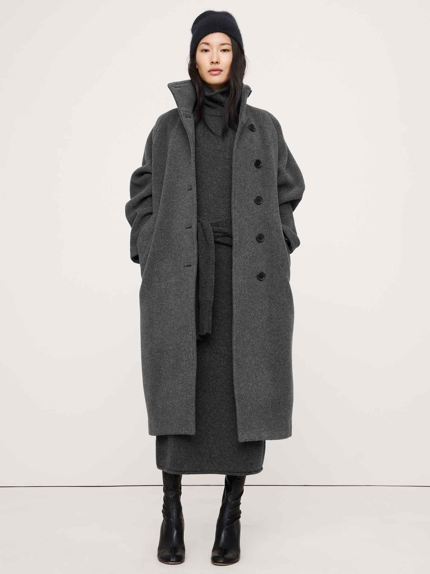 Image number 1 showing, Italian Wool-Blend Top Coat