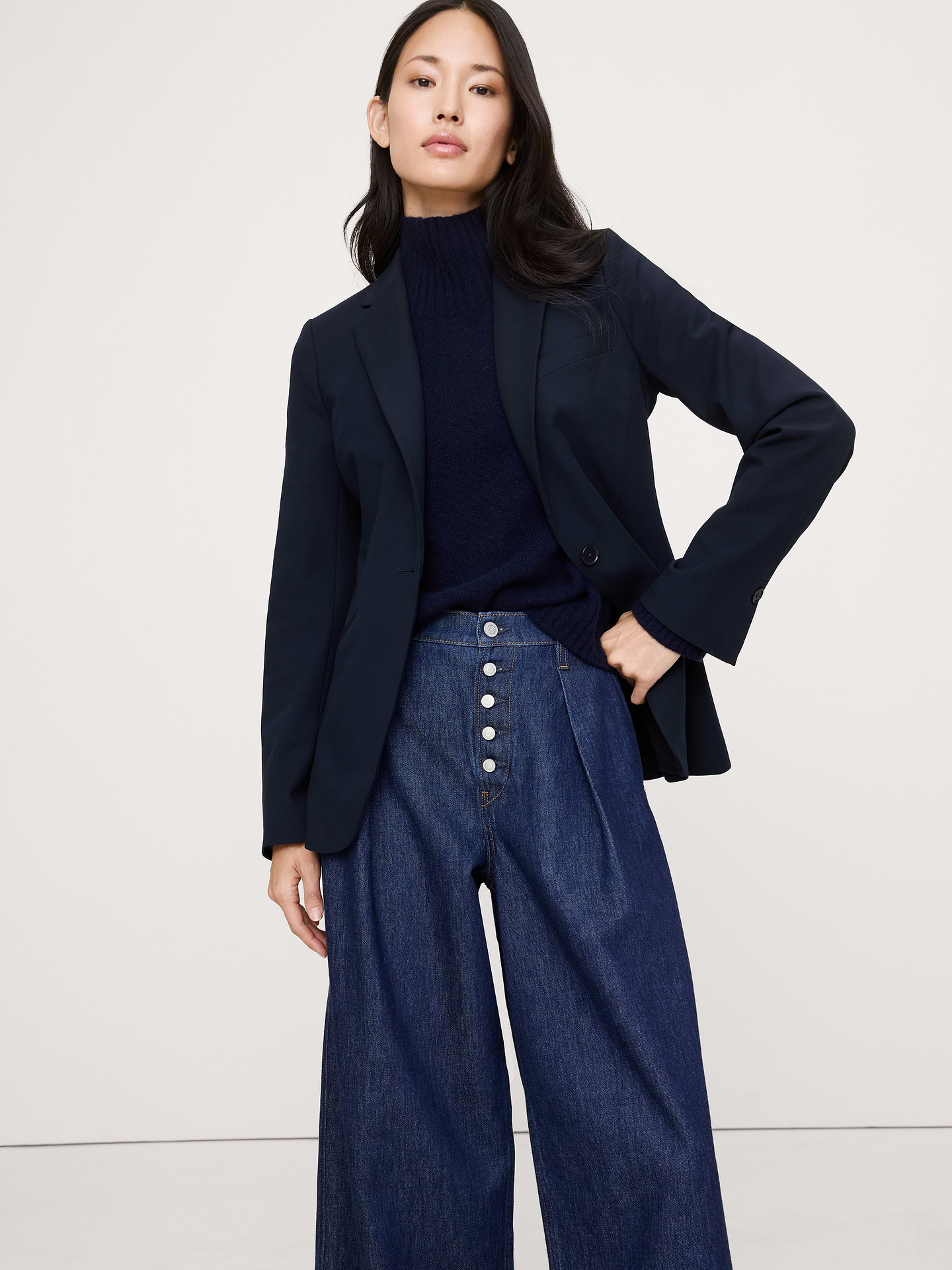 Image number 1 showing, Slim City Stretch Blazer