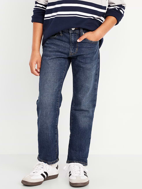 Straight Straight-Leg Built-In Flex Jeans for Boys clearance posted today