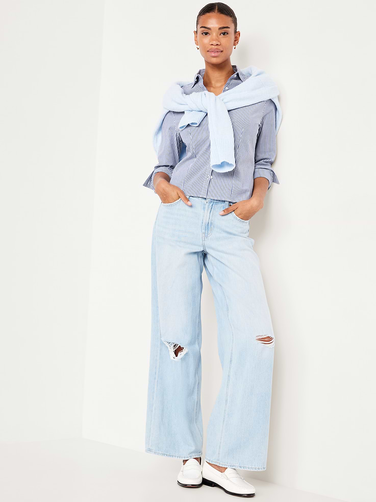 Image number 3 showing, Slim Button-Down Striped Shirt