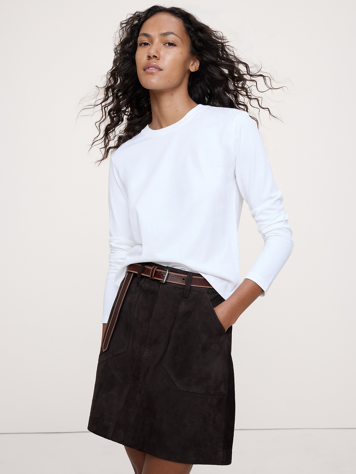 Vintage Cotton Long-Sleeve T-Shirt | Banana Republic