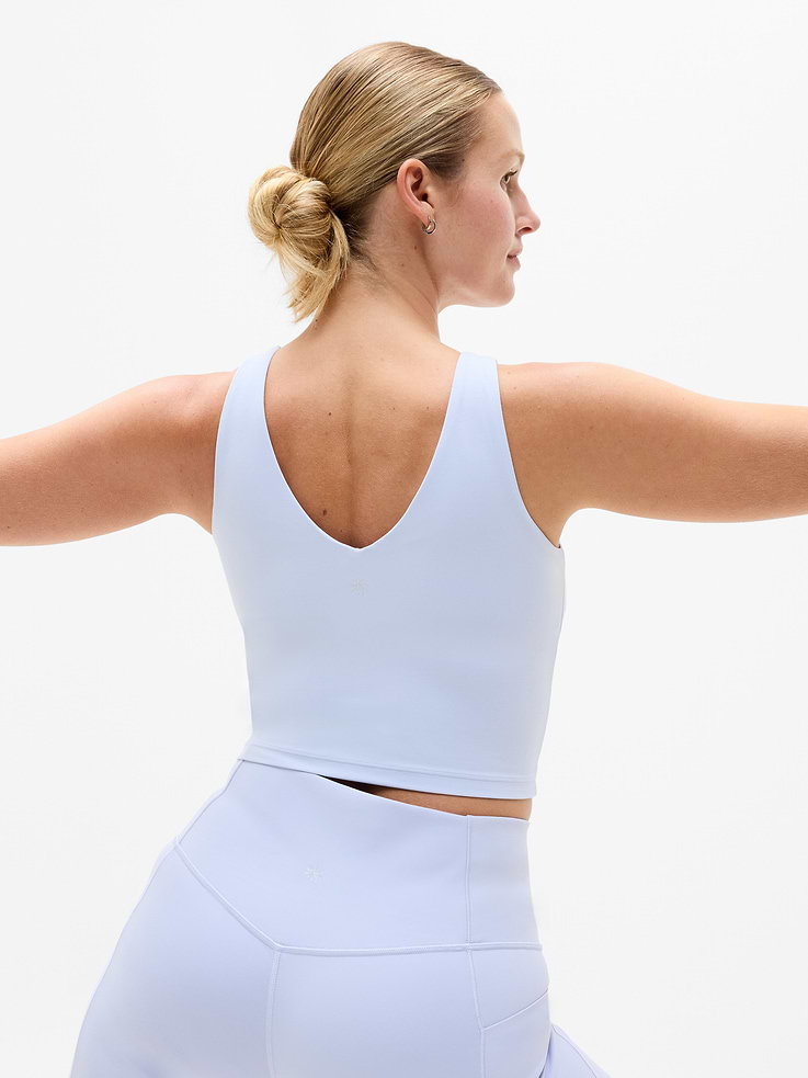 Image 6 of 6, Transcend V-Neck Crop Sports Bra A-C