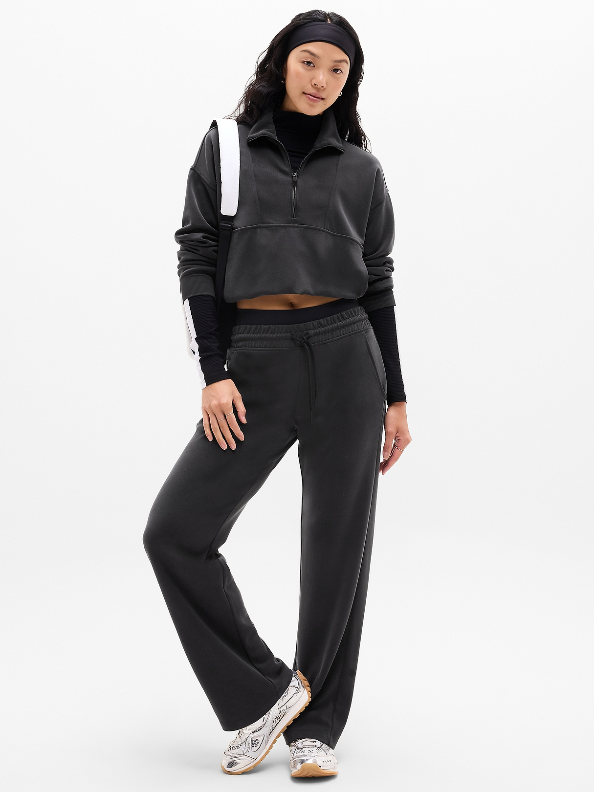 Seasoft Rib 1/4 Zip Popover | Athleta