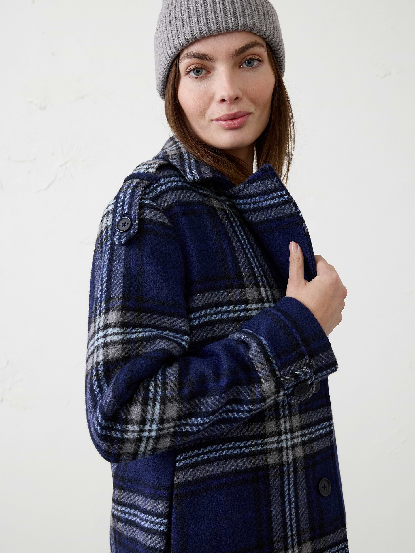 Image number 3 showing, Plaid Coat