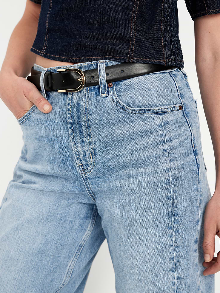 Image number 5 showing, High-Waisted Barrel Ankle Jeans