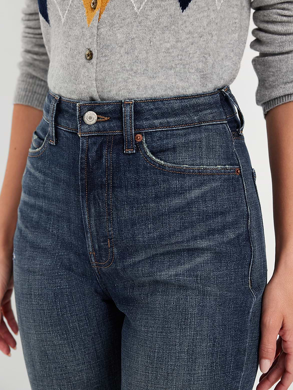 Extra High-Waisted Straight Jeans