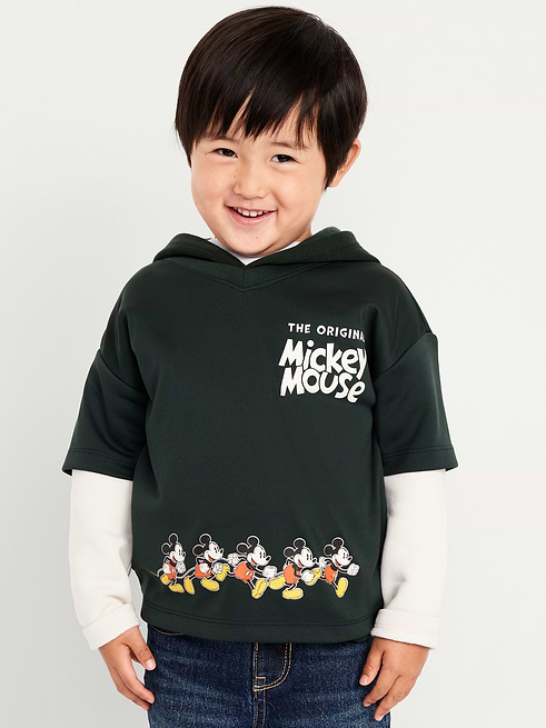 Generic Disney© Mickey Mouse Oversized Unisex Graphic Hoodie for Toddler clearance deal