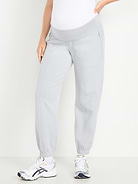 Image number 1 showing, Maternity Dynamic Fleece Rollover Waist Joggers